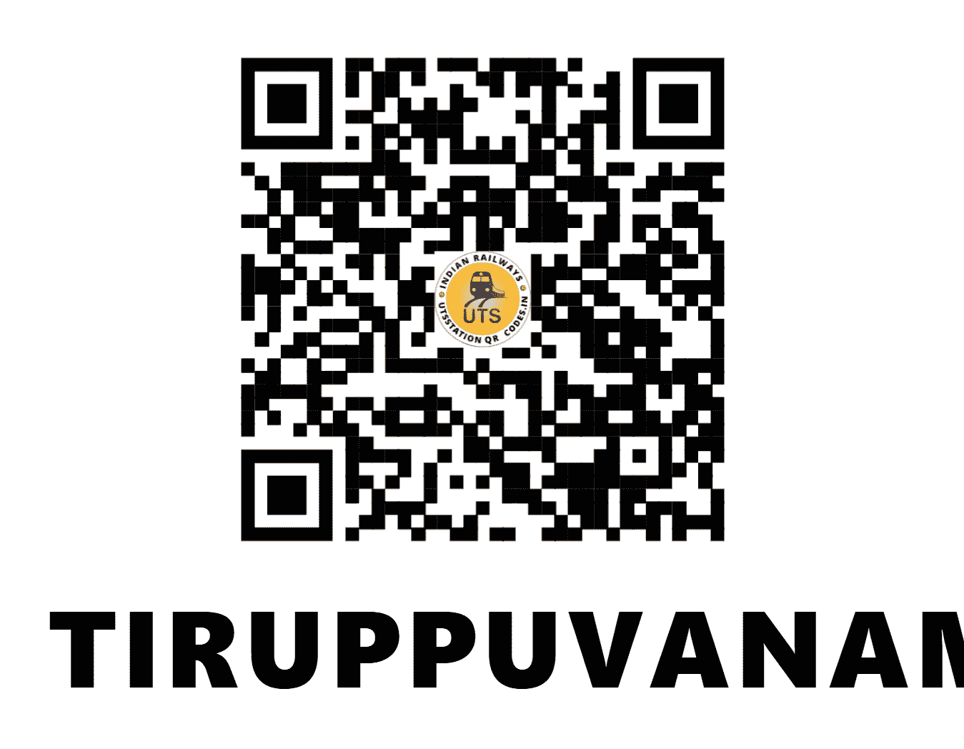 UTS QR Code for TIRUPPUVANAM - TVN - SR (TAMIL NADU)